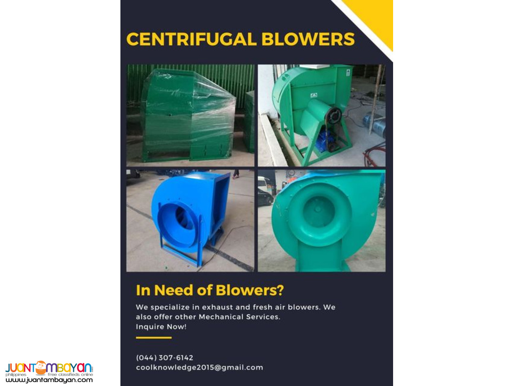 Blower(Exhaust/Fresh Air)-Supply and Installation Blower(Exhaust/Fresh Air)-Supply and Installation