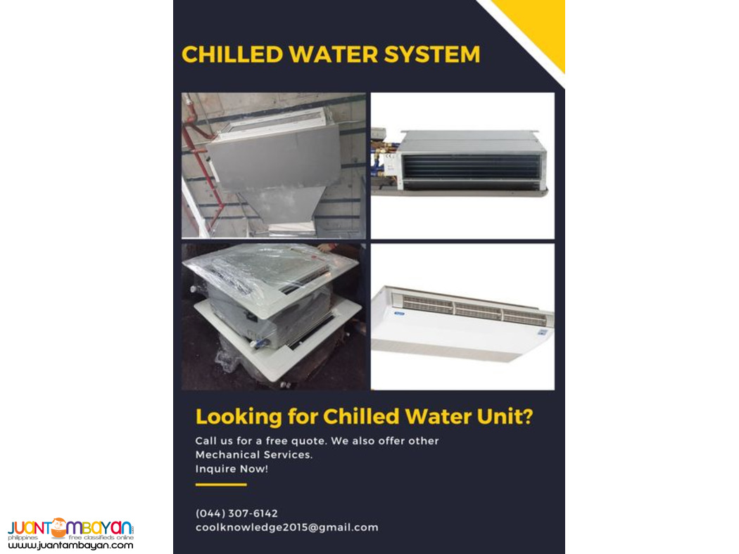 Chilled water system-Supply and Installation Chilled water system-Supply and Installation