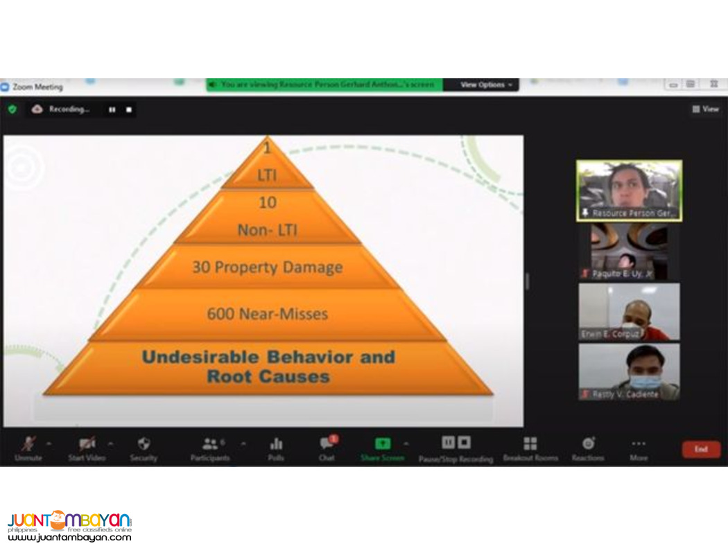 Online BBS Training DOLE Accredited Training Behavior Based Safety