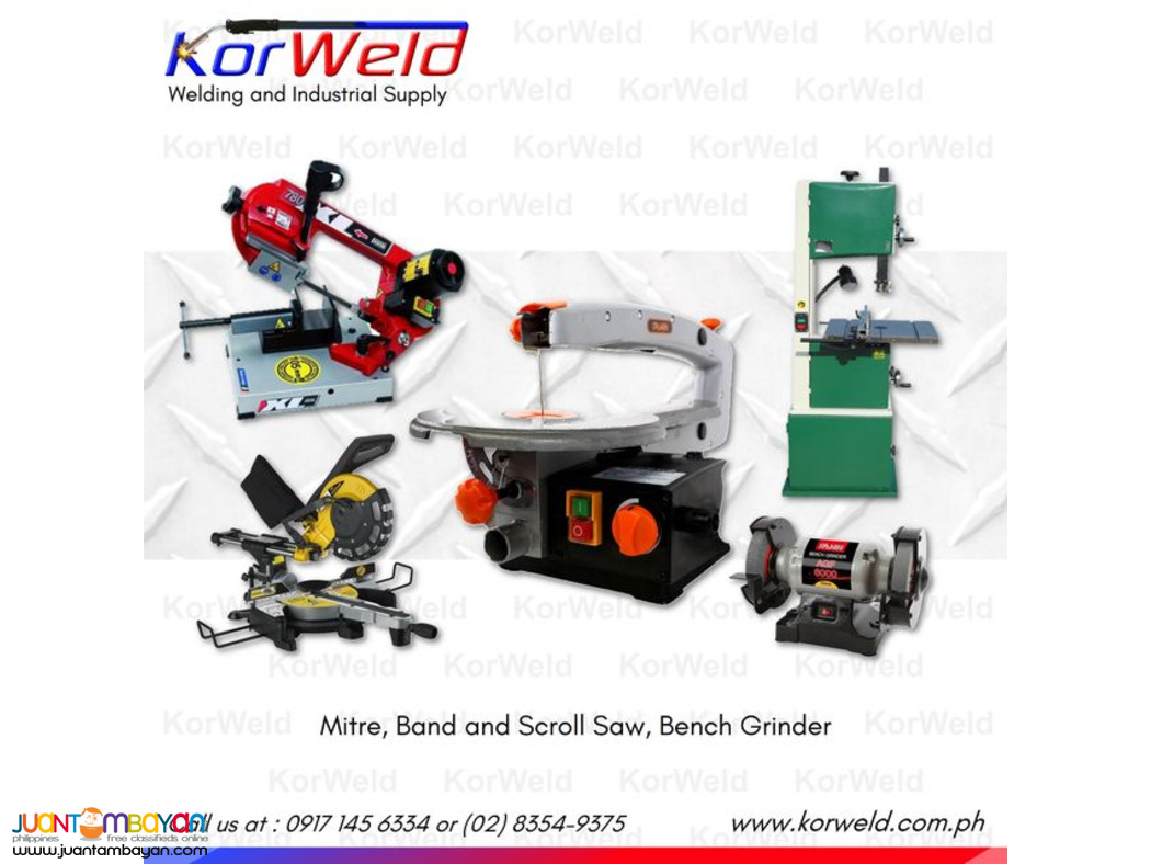 Mitre, Band and Scroll Saw, Bench Grinder