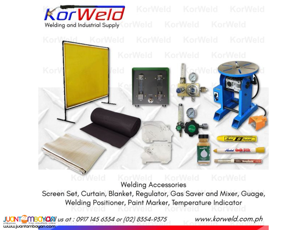 Welding Accessories Screen Set, Curtain, Blanket, Regulator