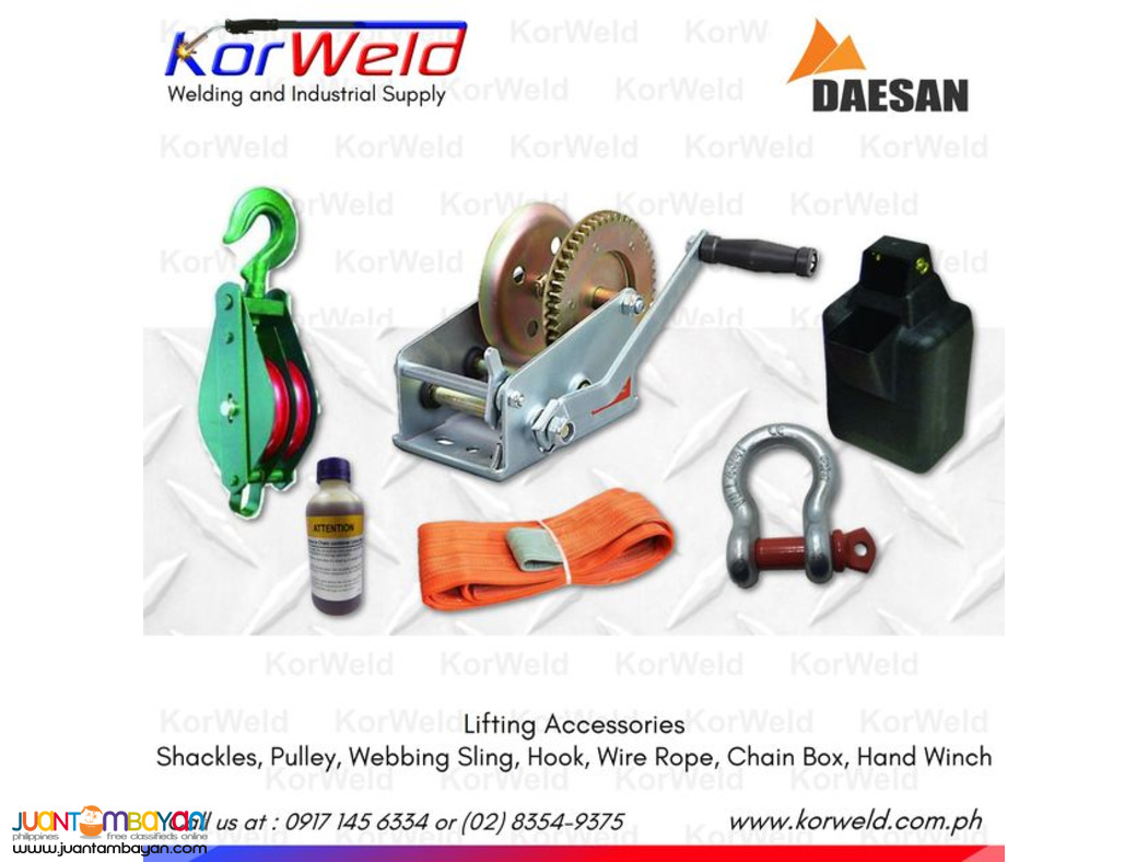 Lifting Accessories Shackles, Pulley, Webbing Sling, etc.