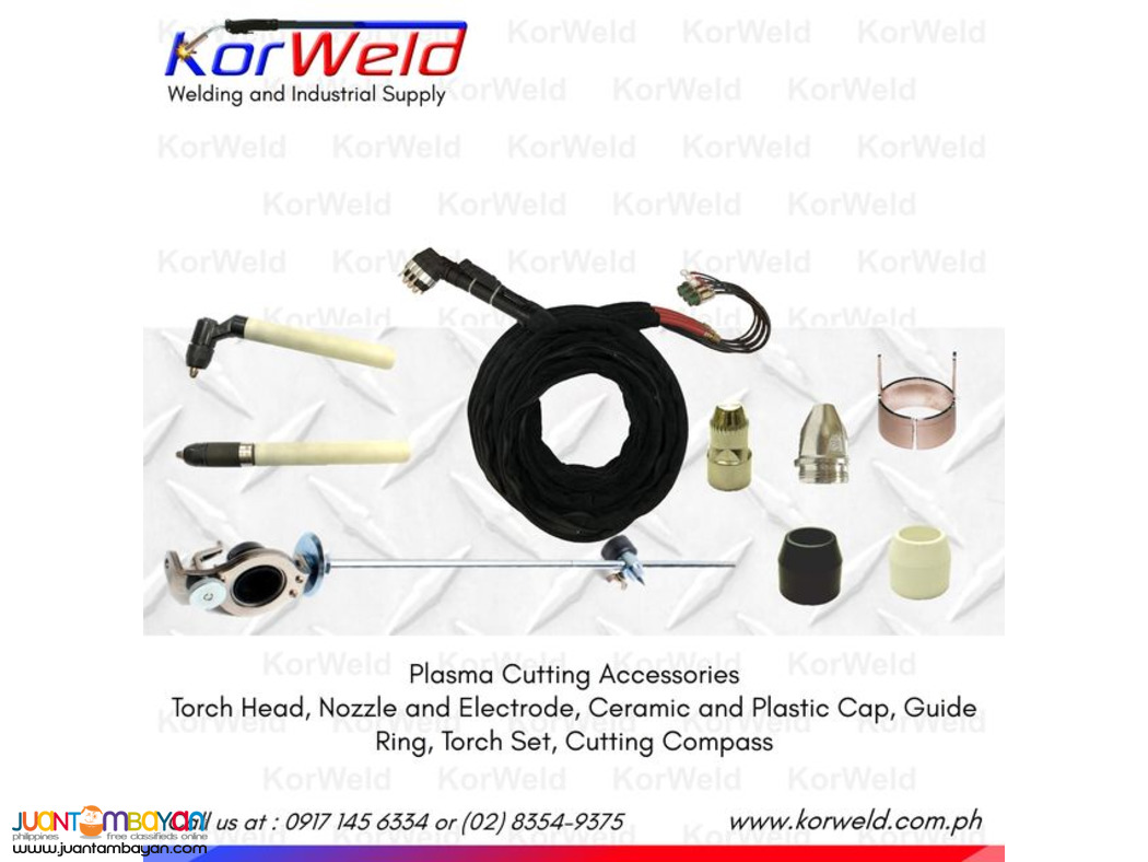 Plasma Cutting Accessories Torch Head, Nozzle and Electrode