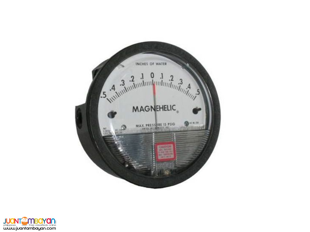 Dwyer Magnehelic Gage, for Isolation Room, 0.125