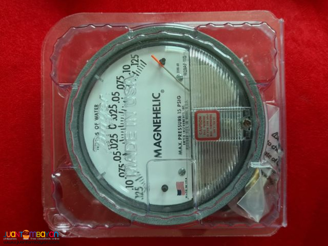 Dwyer Magnehelic Gage, for Isolation Room, 0.125