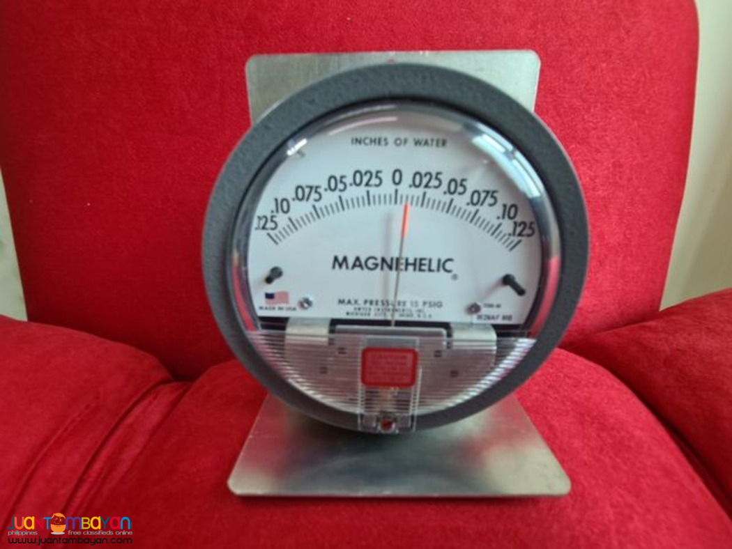 Dwyer Magnehelic Gage, for Isolation Room, 0.125