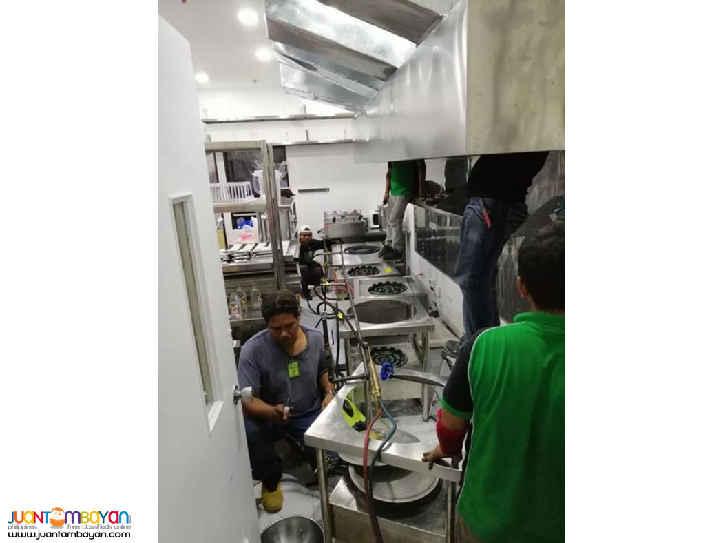 fire Suppression and Gas Line System Supply Installation cleaning
