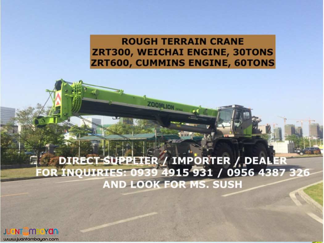 brand new Rough Terrain Crane Zoomlion For Sale
