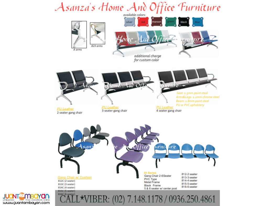 GANG CHAIR*AIRPORT CHAIR*WAITING CHAIR* (FACTORY PRICE)