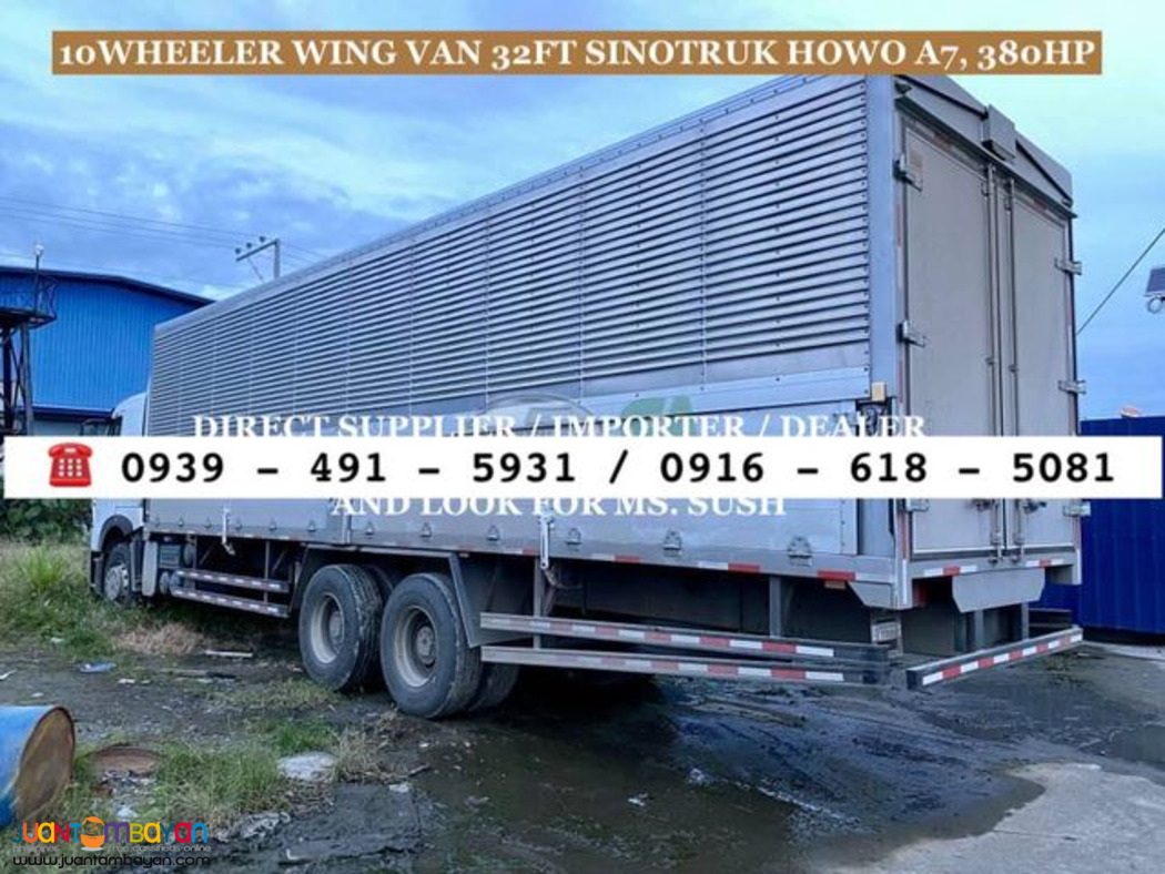 10-Wheeler 32ft Wing van Sinotruk howo A7 Euro 2 & 4 