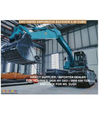 amphibious pontoon under carriage / amphibious backhoe