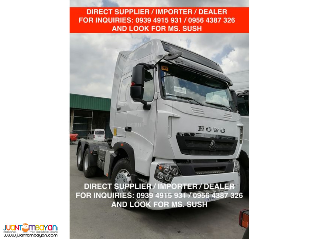 10 wheeler tractor head howo a7 420hp brand new for sale