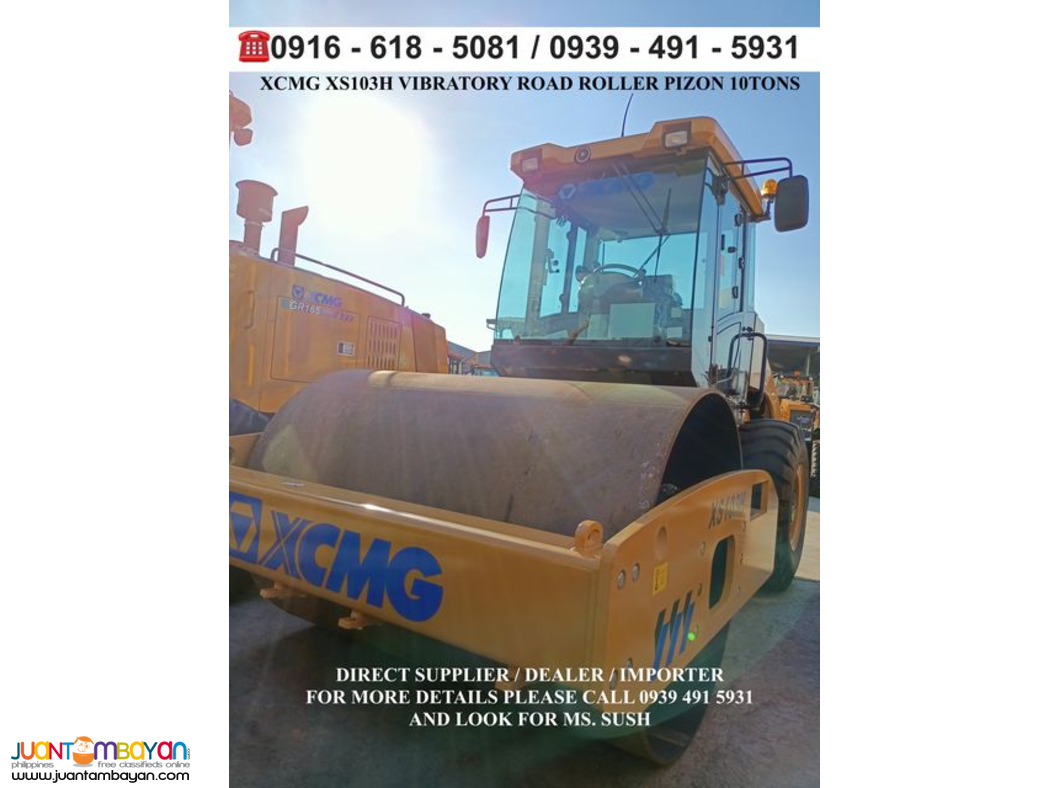 vibratory road roller pizon 10 tons XCMG brand new for sale