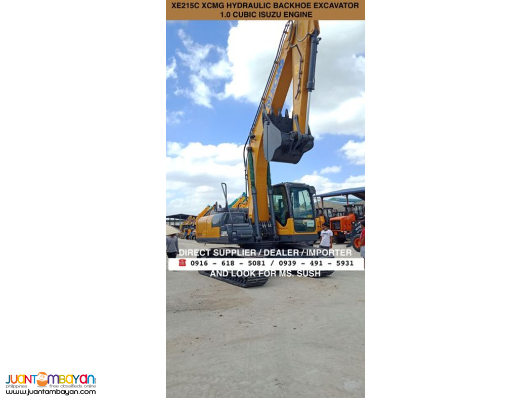 XCMG XE215C 1.0 Cubic Backhoe Excavator Isuzu Engine