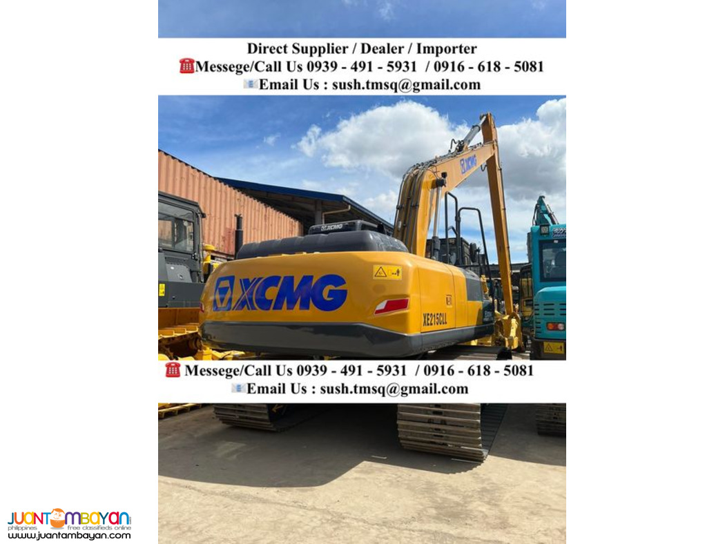 0.4 cubic Long Arm Backhoe Excavator XCMG XE215CLL Isuzu Engine
