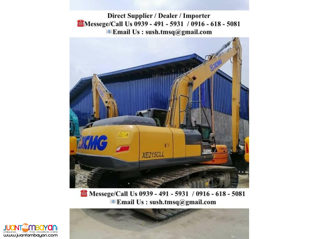 0.4 cubic Long Arm Backhoe Excavator XCMG XE215CLL Isuzu Engine