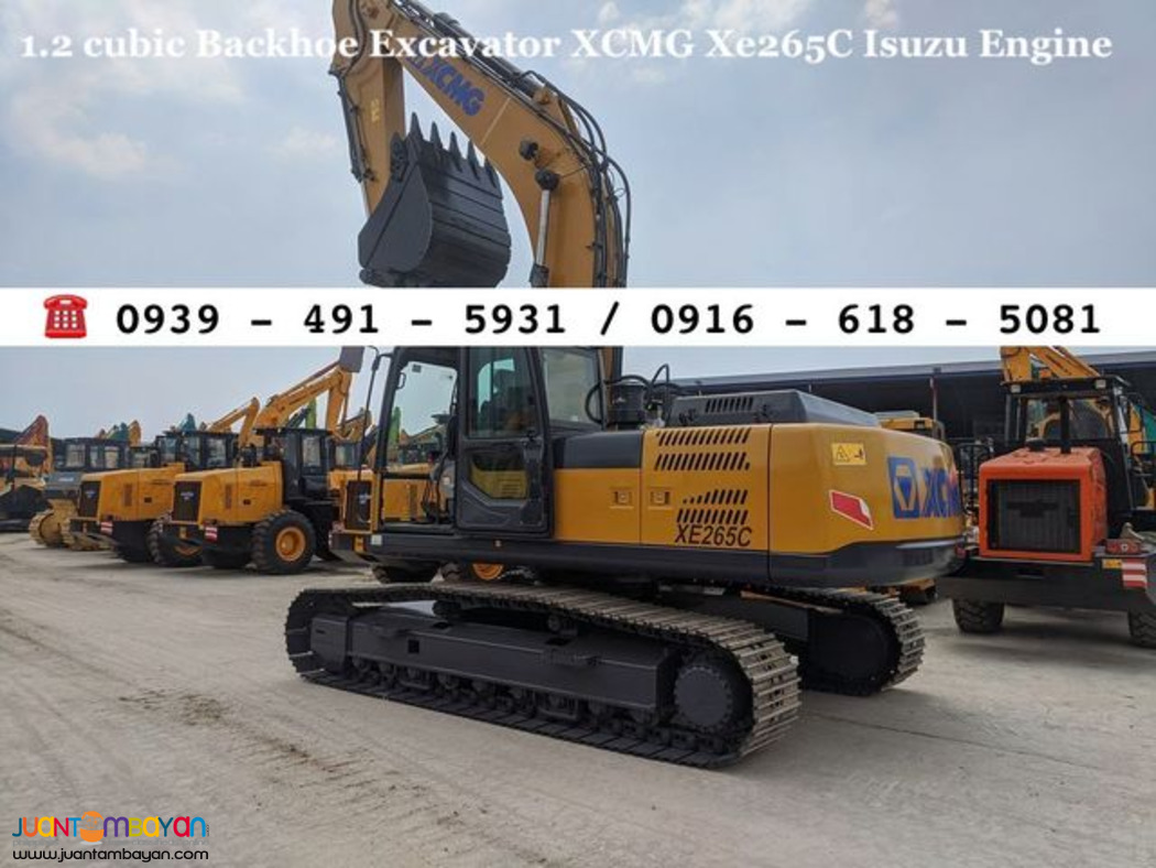 1.2 cubic Hydraulic Backhoe Excavator XCMG XE265C