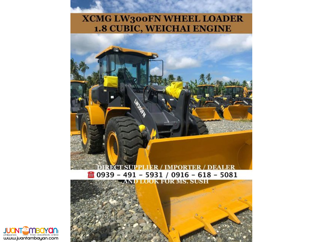 XCMG pay loader 1.8 cubic XCMG LW300 for sale 
