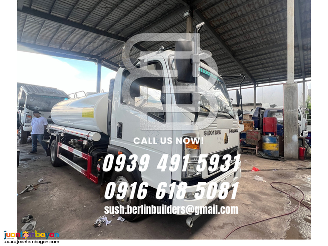 brand new 6 wheeler water truck 4000 liter for sale