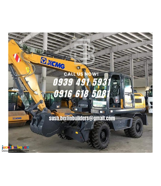 brand new backhoe excavator xE150w o.58 cubic wheel type