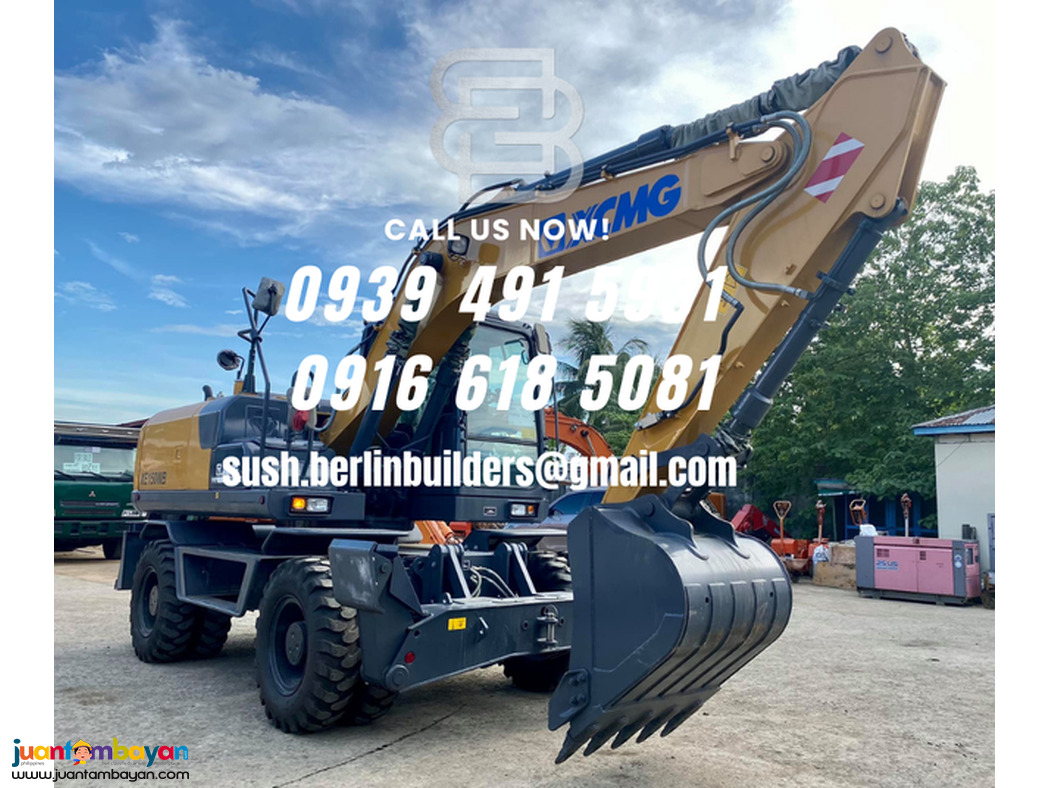 brand new backhoe excavator xE150w o.58 cubic wheel type