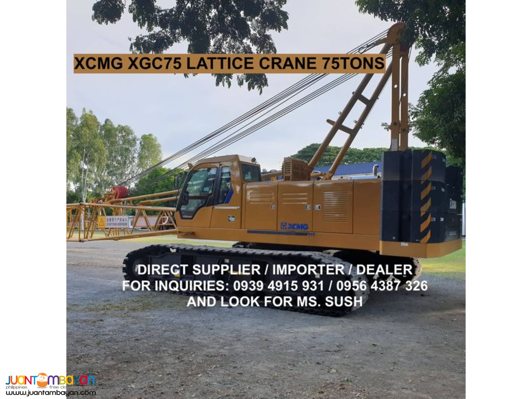 brand new 75tons xcmg lattice crane / crawler crane for sale