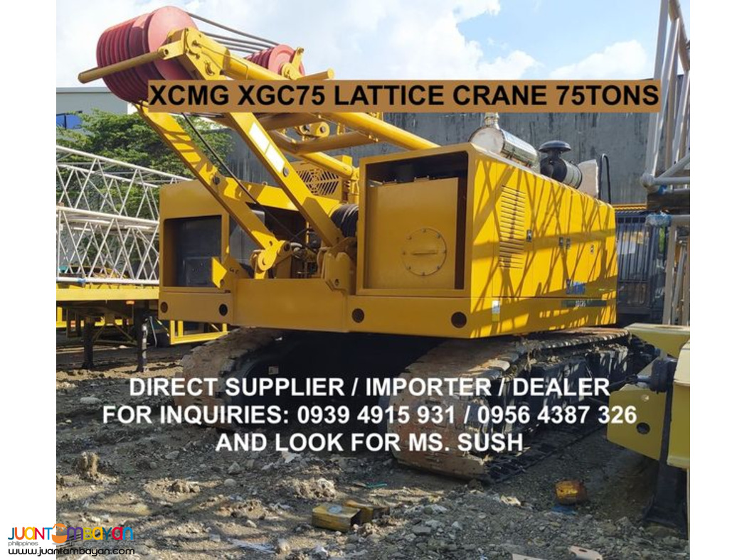 brand new 75tons xcmg lattice crane / crawler crane for sale