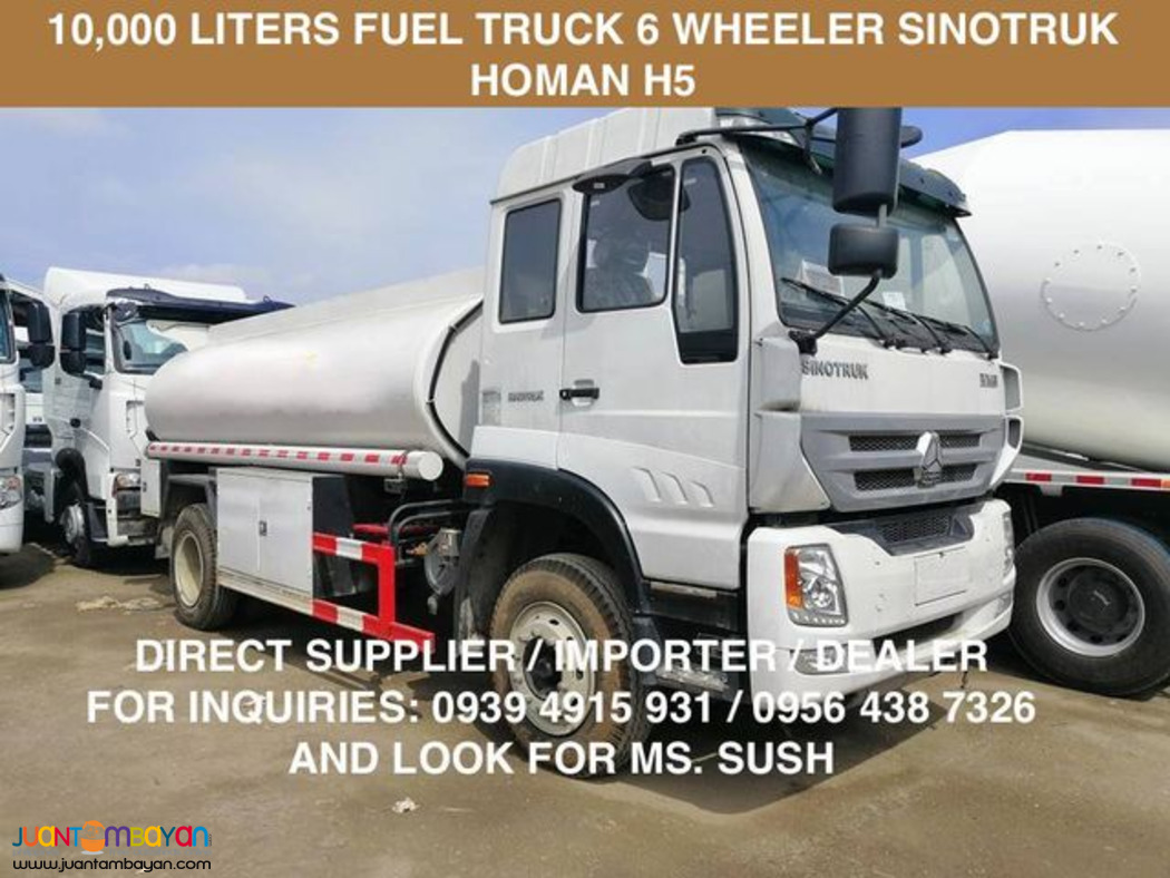 BRAND NEW FUEL TRUCK 10,000 LITERS HOMAN H3 FOR SALE