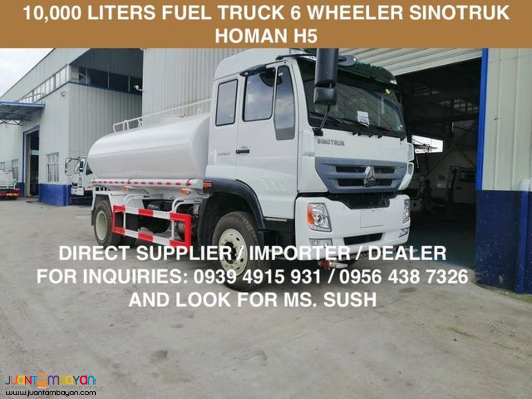 BRAND NEW FUEL TRUCK 10,000 LITERS HOMAN H3 FOR SALE