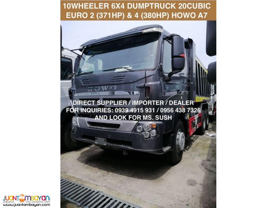 10wheeler howo a7 dumptruck 20 cubic euro 2 & euro 4 for sale