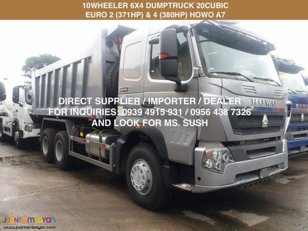 10wheeler howo a7 dumptruck 20 cubic euro 2 & euro 4 for sale