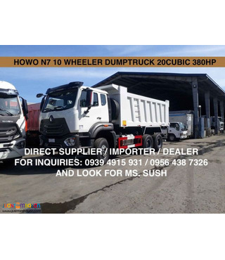 10wheeler hohan n7 dumptruck 20cubic euro 4 brand new for sale