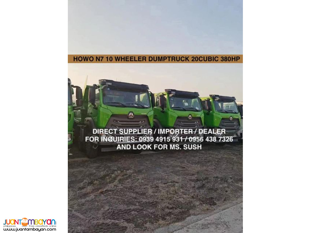 10wheeler hohan n7 dumptruck 20cubic euro 4 brand new for sale