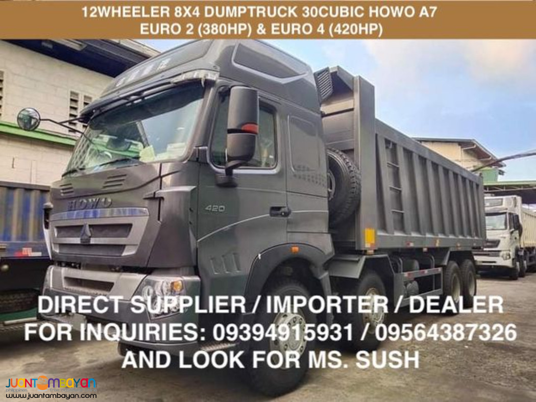 12 wheeler howo a7 dumptruck 30 cubic brand new for sale