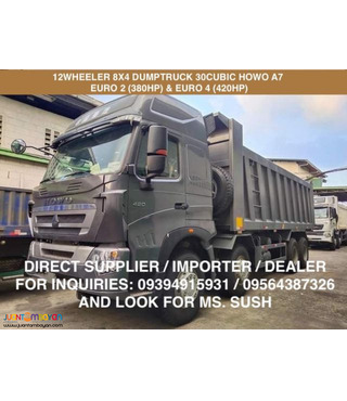 12 wheeler howo a7 dumptruck 30 cubic brand new for sale