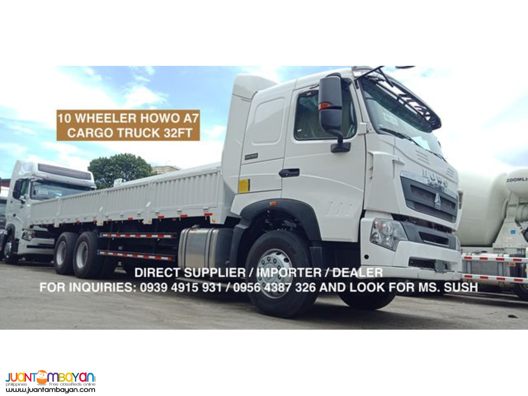 cargo truck howo a7 32ft for sale