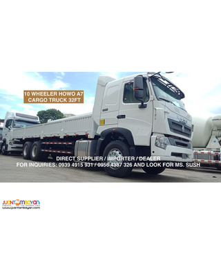 cargo truck howo a7 32ft for sale