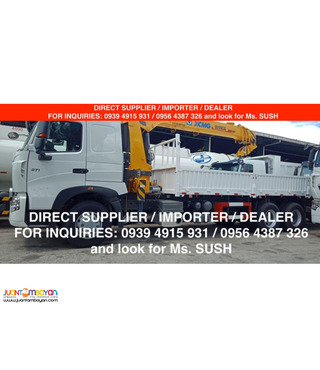 10 tons boom truck 10 wheeler howo a7 euro 2 & euro 4 for sale