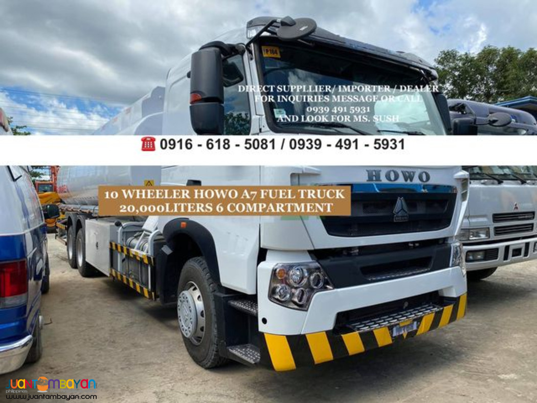 10WHEELER HOWO A7 FUEL TRUCK 20,000 LITERS FOR SALE