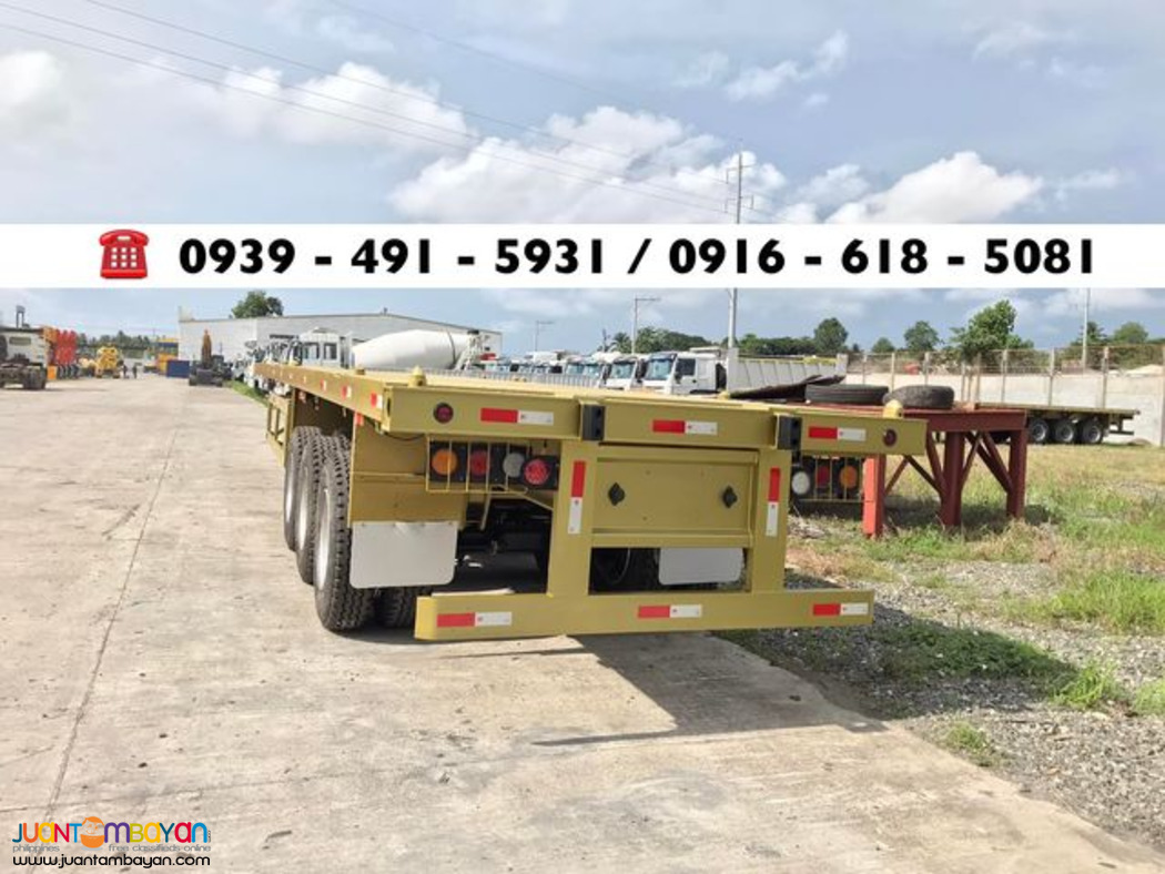 brand new 40ft, 45tons flat bed trailer / highbed trailer for sale