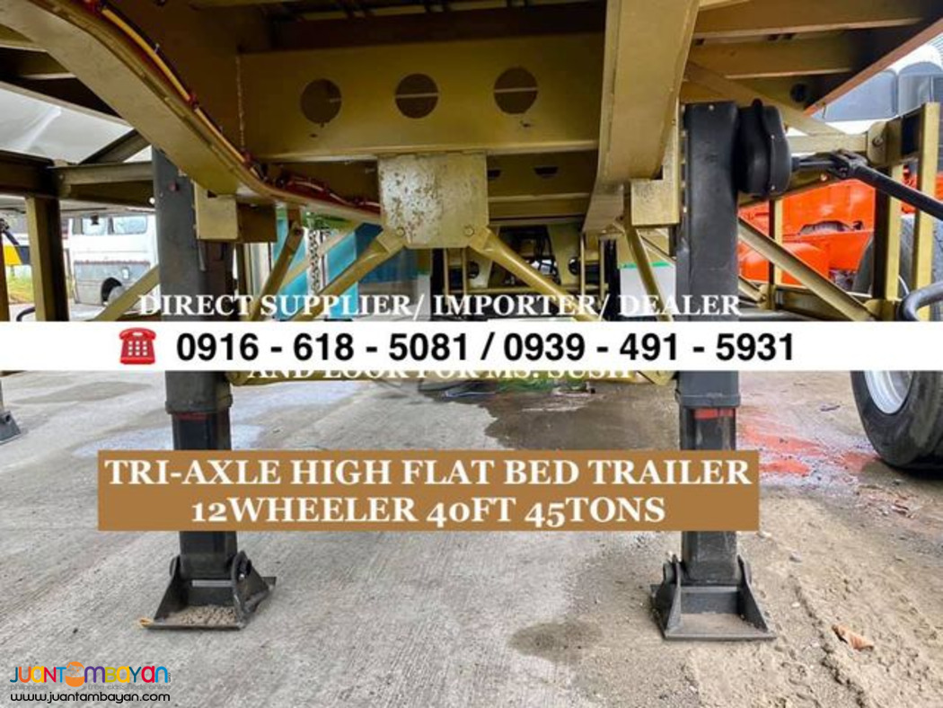 brand new 40ft, 45tons flat bed trailer / highbed trailer for sale