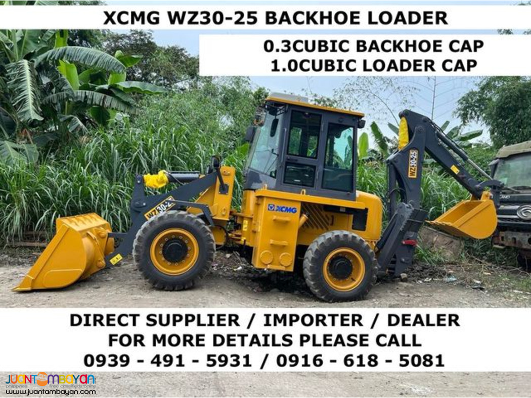 xcmg WZ30-25 backhoe and loader 0.3 / 1.0 cubic for sale