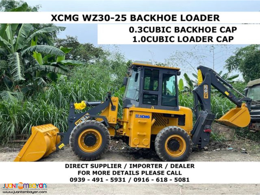 xcmg WZ30-25 backhoe and loader 0.3 / 1.0 cubic for sale