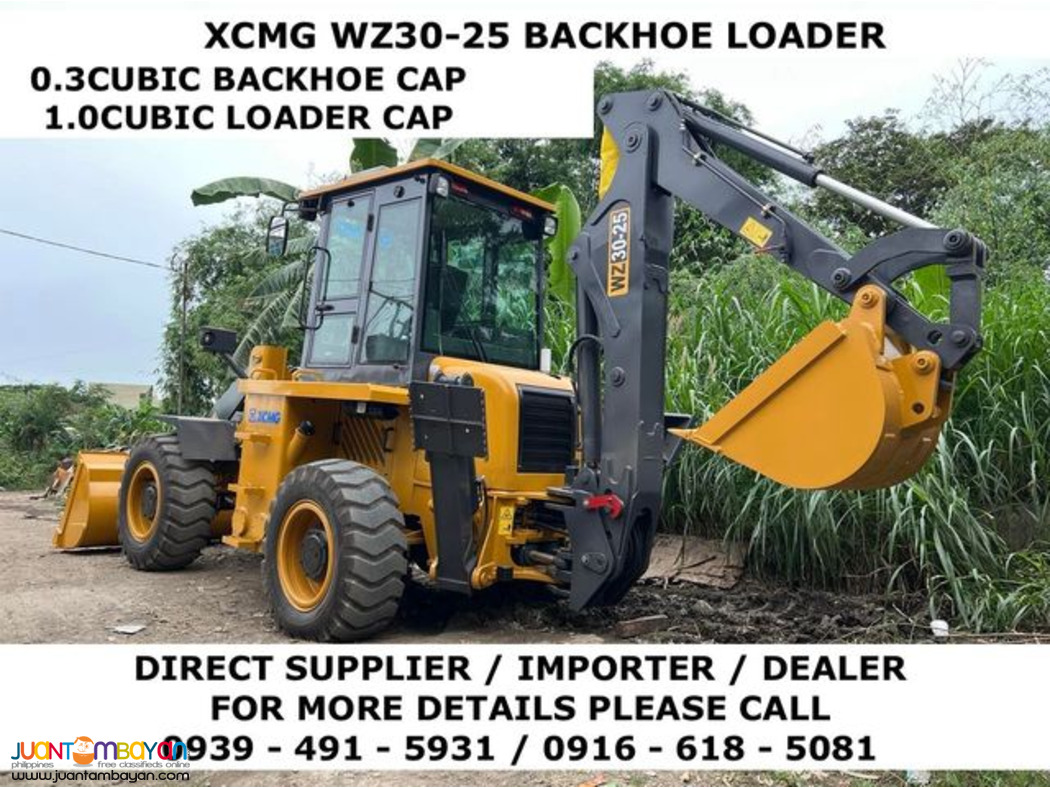 xcmg WZ30-25 backhoe and loader 0.3 / 1.0 cubic for sale