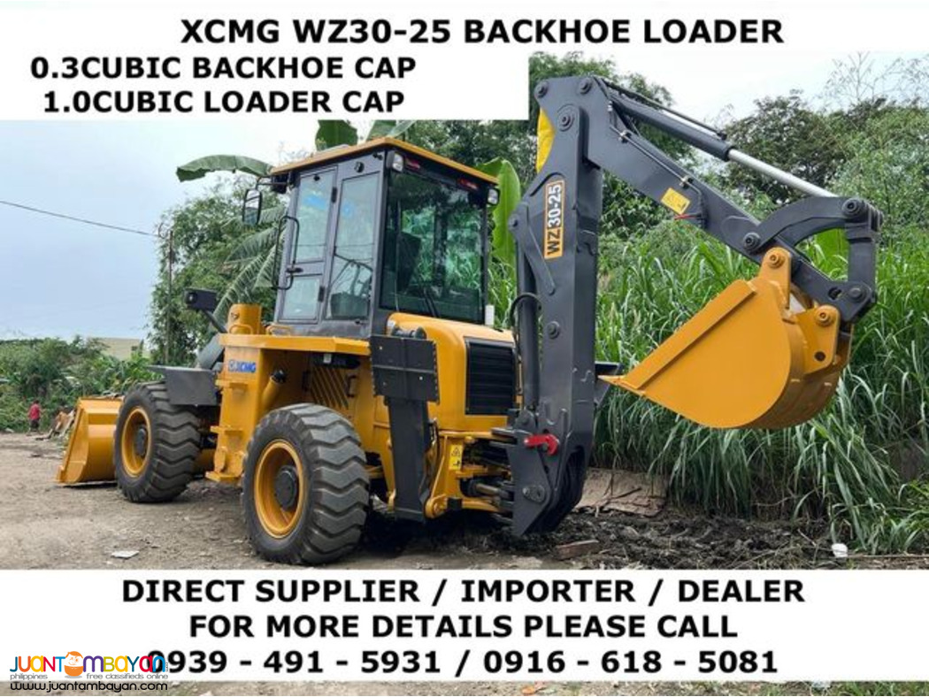 xcmg WZ30-25 backhoe and loader 0.3 / 1.0 cubic for sale