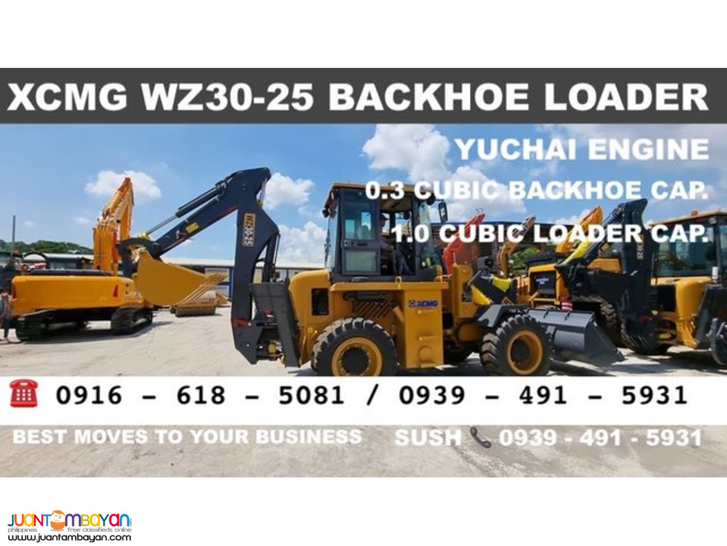 xcmg WZ30-25 backhoe and loader 0.3 / 1.0 cubic for sale