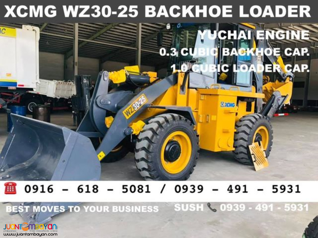xcmg WZ30-25 backhoe and loader 0.3 / 1.0 cubic for sale