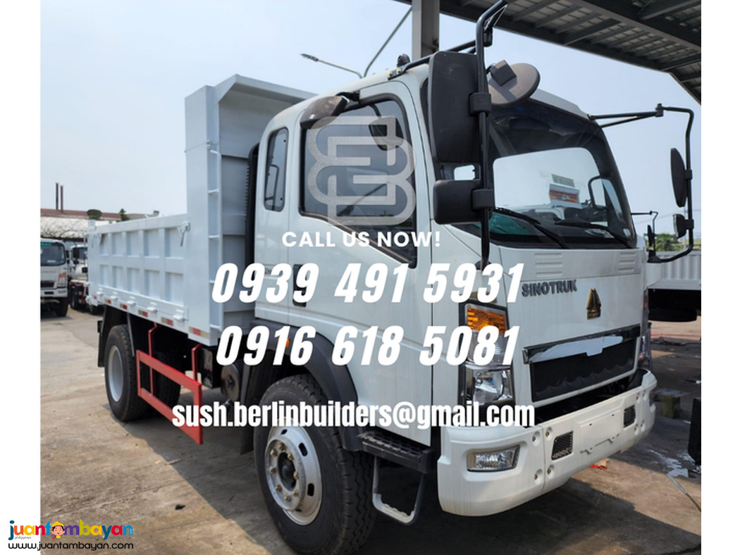 6 WHEELER DUMP TRUCK 4.5CUBIC 4X2 & 4X4 SINOTRUK HOMAN H3