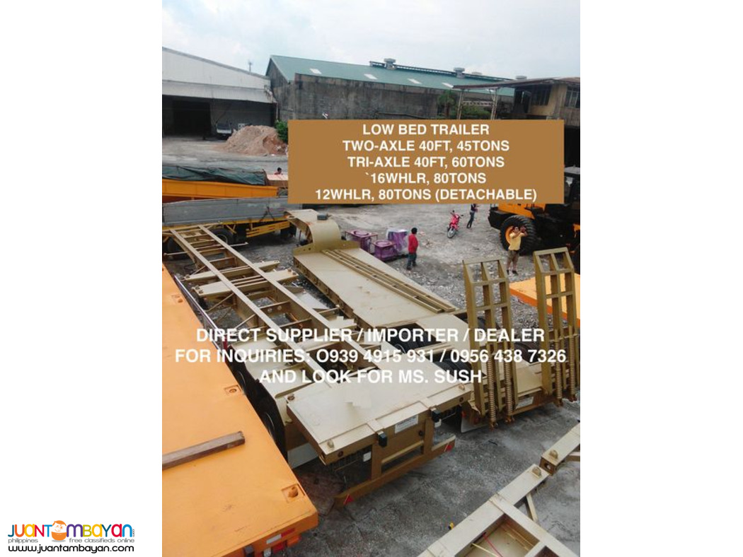 brand new lowbed trailer for sale