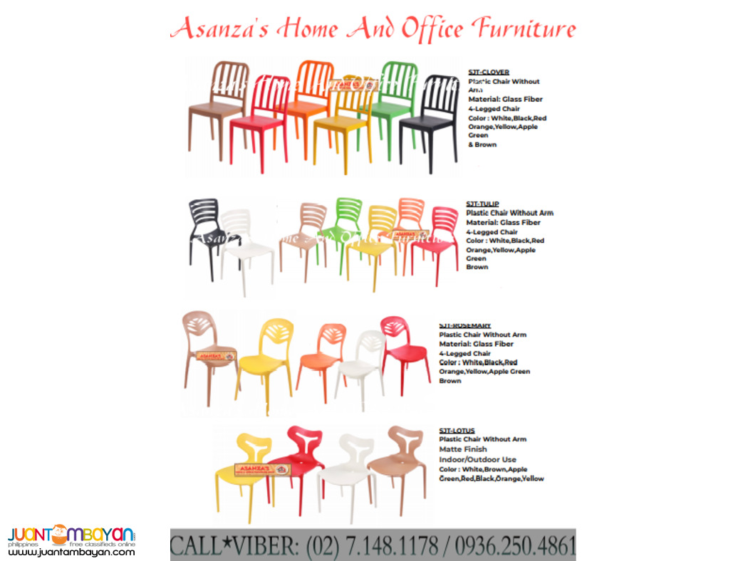 STACKABLE / PLASTIC CHAIR ( FACTORY PRICE )